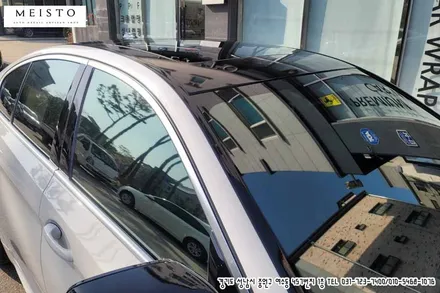 BMW520i 블랙유광 부분랩핑 / 성남시 중원구 여수동