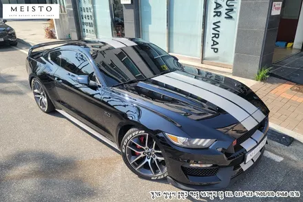 머스탱 GT 사틴화이트 알루미늄 바이퍼데칼 랩핑 / 성남시 중원구 여수동