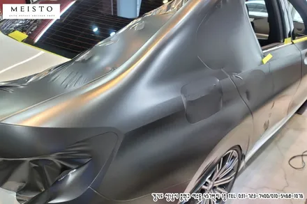 BMW320i 랩핑 에이버리 사틴블랙락그레이 전체시공 / 성남시 중원구 여수동