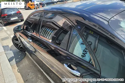 벤츠 S63AMG 창틀 블랙유광 랩핑 / 성남시 중원구 여수동