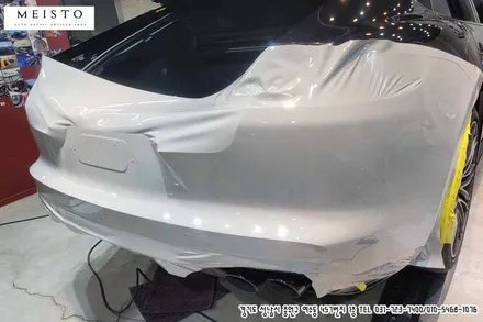 포르쉐 파나메라4S 전체랩핑 하이그로시 그레이 필름 시공 / 성남시 중원구 여수동