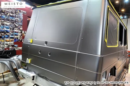 벤츠지바겐 G63AMG 랩핑 LB 사틴그레이 전체시공 / 성남시 중원구 여수동