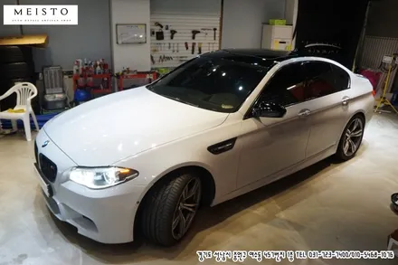 BMWM5 그레이 전체랩핑 카스킨 시공 / 성남시 중원구 여수동