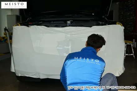 캐딜락 에스컬레이드 화이트 전체랩핑 / 성남시 중원구 여수동