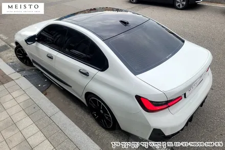 BMW320i 루프스킨 블랙PPF 및 사이드데칼 시공 / 성남시 중원구 여수동
