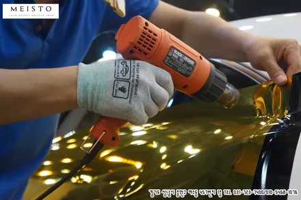 벤츠 CLS63AMG 사쿠라이 골드 크롬랩핑 / 성남시 중원구 여수동