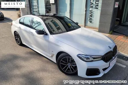 BMW520i 블랙유광 부분랩핑 / 성남시 중원구 여수동
