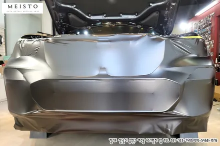 BMWX5 사틴블랙 전체랩핑 및 블랙유광 크롬죽이기 시공 / 성남시 중원구 여수동