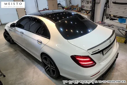 벤츠E63AMG 크롬죽이기 랩핑 및 사이드미러 PPF / 성남시 중원구 여수동