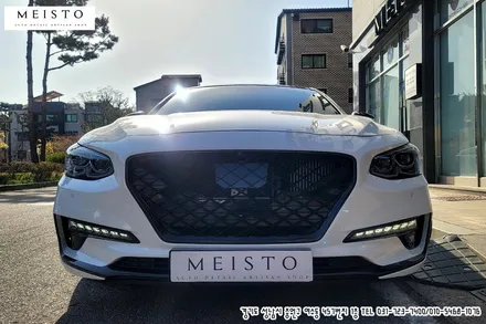 그랜져IG 크롬죽이기 부분랩핑 및 사이드미러 주유구 카본랩핑 / 성남시 중원구 여수동