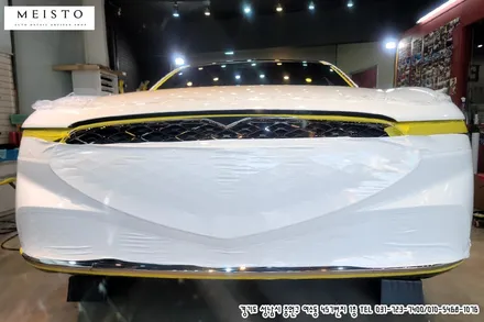 제네시스G90 3M 화이트유광 전체랩핑 / 성남시 중원구 여수동