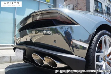 람보르기니 우라칸 스파이더 블랙 크롬랩핑 / 성남시 중원구 여수동