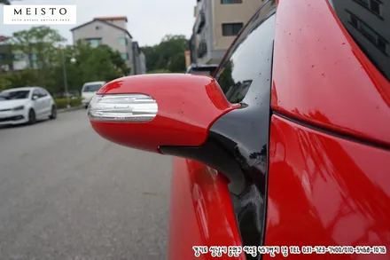 자동차스킨 벤츠SLK350 카마인레드 전체랩핑 / 성남시 중원구 여수동