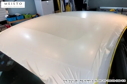 벤츠 GT43AMG 3M 사틴화이트 펄 전체랩핑 / 성남시 중원구 여수동
