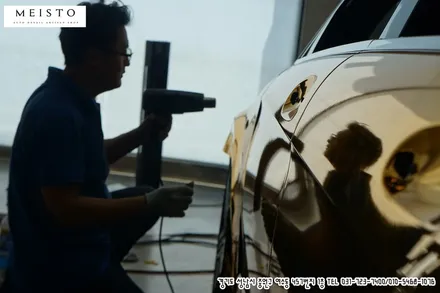 벤츠 CLS63AMG 사쿠라이 골드 크롬랩핑 / 성남시 중원구 여수동