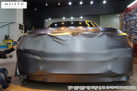 BMW760Li 사틴다크그레이 랩핑을 위한 전체PPF 제거 / 성남시 중원구 여수동