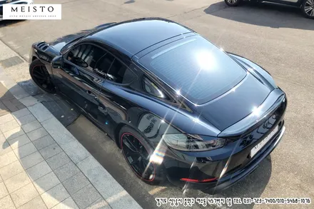 포르쉐 GT4 고광택 랩핑필름 LB 블랙유광 전체랩핑 / 성남시 중원구 여수동