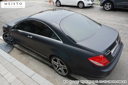 벤츠 CL65AMG 랩핑 멕텍 무광블랙의 남다른포스 / 성남시 중원구 여수동