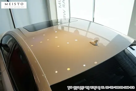 아우디A6 차량 부분랩핑 루프 및 사이드미러 포인트 살리기 / 성남시 중원구 여수동