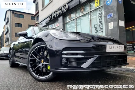 포르쉐 파나메라4 하이브리드 랩핑 고광택 LB 화이트유광 필름 시공 / 성남시 중원구 여수동