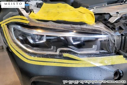 BMW320i 랩핑 에이버리 사틴블랙락그레이 전체시공 / 성남시 중원구 여수동
