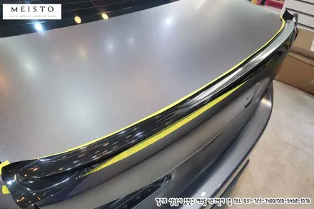 BMW M5랩핑 3M 사틴다크그레이 전체 및 블랙유광 포인트 시공 / 성남시 중원구 여수동