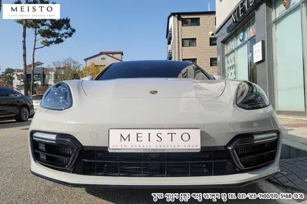 포르쉐 파나메라4S 전체랩핑 하이그로시 그레이 필름 시공 / 성남시 중원구 여수동