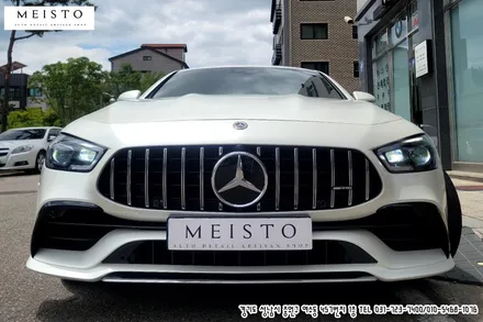 벤츠 GT43AMG 3M 사틴화이트 펄 전체랩핑 / 성남시 중원구 여수동