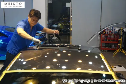 벤츠 CLS63AMG 사쿠라이 골드 크롬랩핑 / 성남시 중원구 여수동