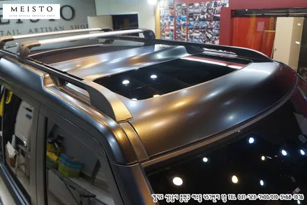 디스커버리4 차량 사틴블랙 전체랩핑 / 성남시 중원구 여수동