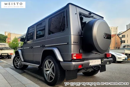 벤츠지바겐 G63AMG 랩핑 LB 사틴그레이 전체시공 / 성남시 중원구 여수동