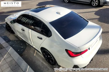 BMW320i 루프스킨 블랙PPF 및 사이드데칼 시공 / 성남시 중원구 여수동