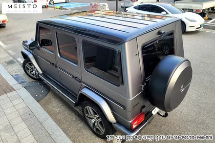 벤츠지바겐 G63AMG 랩핑 LB 사틴그레이 전체시공 / 성남시 중원구 여수동