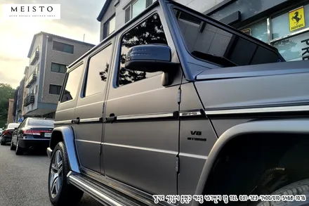 벤츠지바겐 G63AMG 랩핑 LB 사틴그레이 전체시공 / 성남시 중원구 여수동