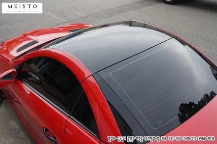 자동차스킨 벤츠SLK350 카마인레드 전체랩핑 / 성남시 중원구 여수동