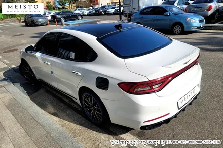 그랜져IG 크롬죽이기 부분랩핑 및 사이드미러 주유구 카본랩핑 / 성남시 중원구 여수동