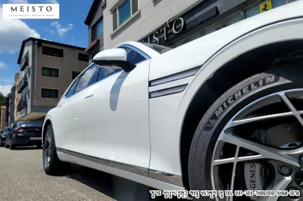 제네시스G90 3M 화이트유광 전체랩핑 / 성남시 중원구 여수동