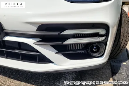 포르쉐 파나메라4 하이브리드 랩핑 고광택 LB 화이트유광 필름 시공 / 성남시 중원구 여수동
