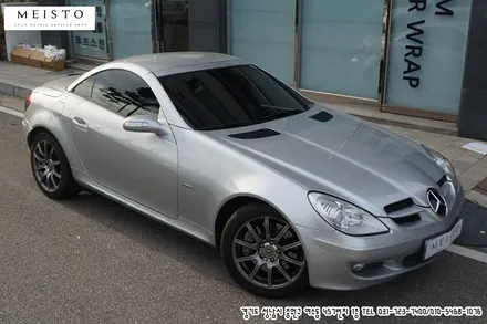자동차스킨 벤츠SLK350 카마인레드 전체랩핑 / 성남시 중원구 여수동
