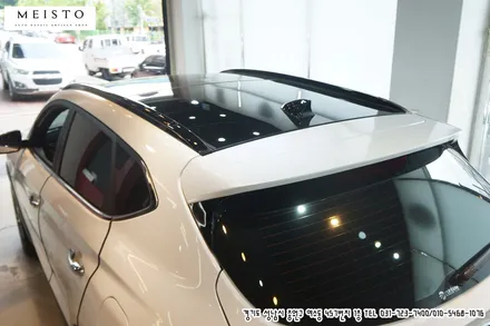 투싼 차량 필러 및 스포일러 포인트 부분랩핑 / 성남시 중원구 여수동