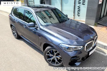 BMWX5 사틴블랙 전체랩핑 및 블랙유광 크롬죽이기 시공 / 성남시 중원구 여수동