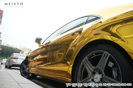 벤츠 CLS63AMG 사쿠라이 골드 크롬랩핑 / 성남시 중원구 여수동