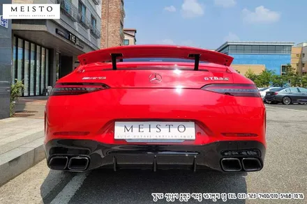벤츠 GT 43AMG 랩핑 에이버리 카마인레드 시공 / 성남시 중원구 여수동