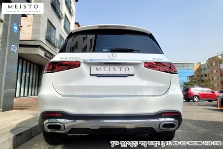 벤츠 GLS400d 투톤랩핑 및 B필러 실버크롬 사이드데칼 랩핑 / 성남시 중원구 여수동