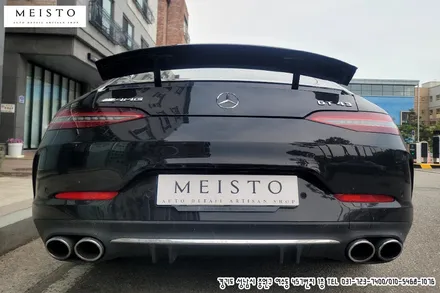 벤츠 GT43AMG 3M 사틴화이트 펄 전체랩핑 / 성남시 중원구 여수동