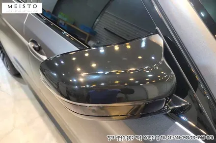 BMW M5랩핑 3M 사틴다크그레이 전체 및 블랙유광 포인트 시공 / 성남시 중원구 여수동