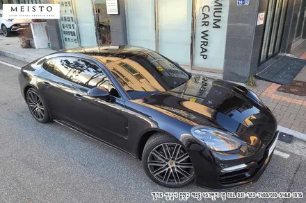 포르쉐 파나메라4S 전체랩핑 하이그로시 그레이 필름 시공 / 성남시 중원구 여수동