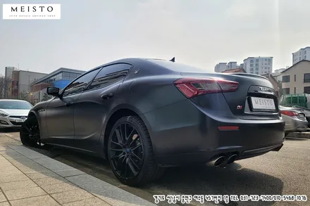 마세라티기블리 에이버리 사틴블랙 랩핑 / 성남시 중원구 여수동