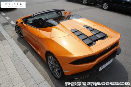 람보르기니 우라칸 스파이더 블랙 크롬랩핑 / 성남시 중원구 여수동