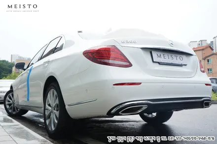신차 벤츠E300 랩핑 화이트에서 고급스러운 블랙으로 / 성남시 중원구 여수동